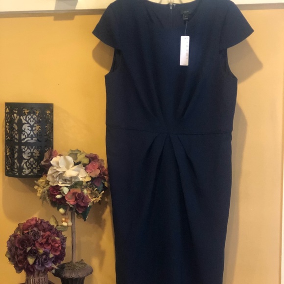 J Crew Navy Blue Dress - Picture 1 of 3